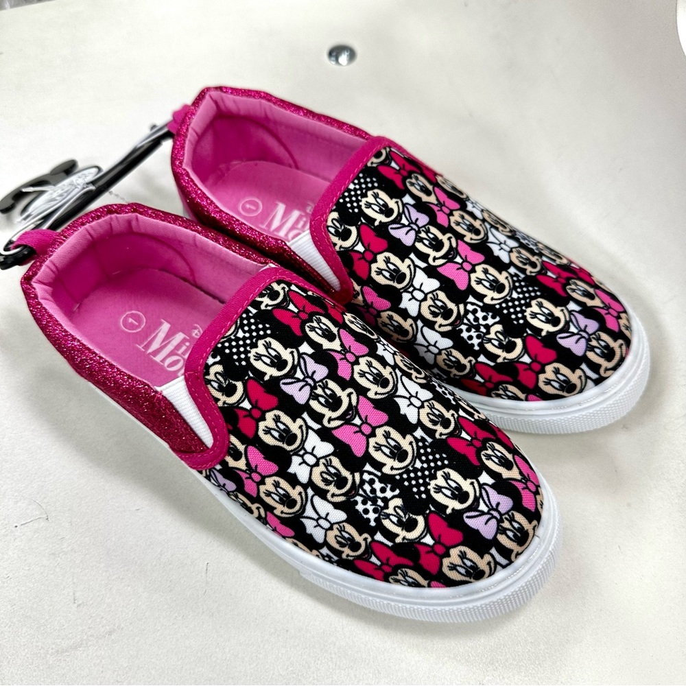 Kids Pink glitter Minnie Mouse sneaker